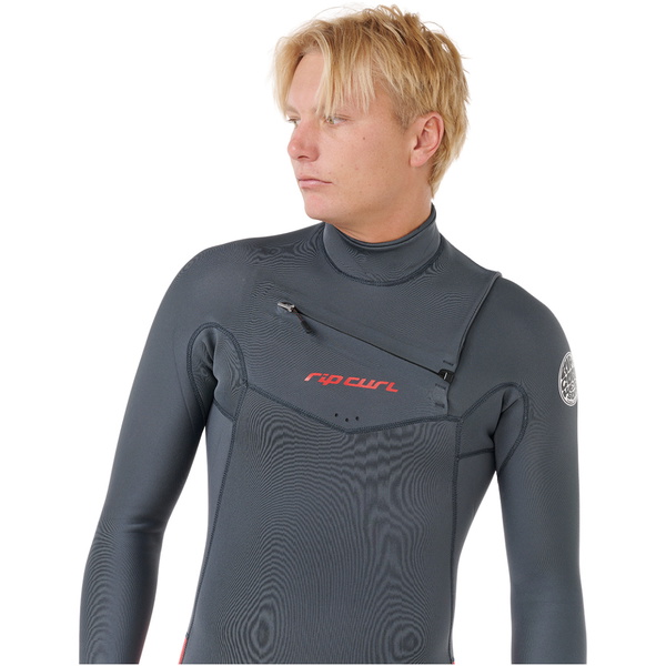 2026 Rip Curl Mens Dawn Patrol Pro 3/2mm Chest Zip Wetsuit 16XMFS - Red